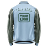 Custom Light Blue Blue Green Jacket JA080827081717272717