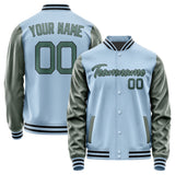 Custom Light Blue Blue Green Jacket