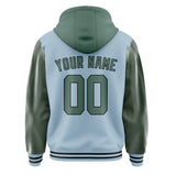 Custom Light Blue Blue Green Jacket