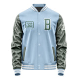 Custom Light Blue Blue Green Jacket JA080827081818272718