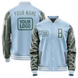 Custom Light Blue Blue Green Jacket