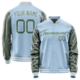 Custom Light Blue Blue Green Jacket