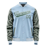 Custom Light Blue Blue Green Jacket JA0808270818B31827