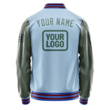 Custom Light Blue Blue Green Jacket JA080827091517272717