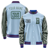 Custom Light Blue Blue Green Jacket JA080827091517272717