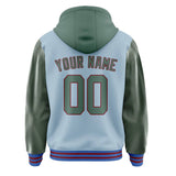 Custom Light Blue Blue Green Jacket
