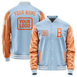 Custom Light Blue Orange Jacket JA080828081818282818