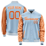 Custom Light Blue Orange Jacket