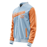 Custom Light Blue Orange Jacket JA0808280818B31828