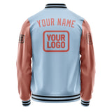 Custom Light Blue Copper Rose Jacket JA080829081717292917