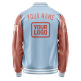 Custom Light Blue Copper Rose Jacket JA080829081818292918