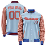 Custom Light Blue Copper Rose Jacket