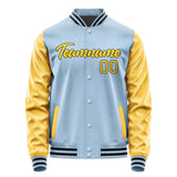 Custom Light Blue Gold Jacket JA0808300817B21730