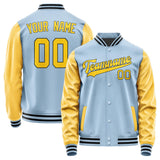 Custom Light Blue Gold Jacket