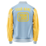 Custom Light Blue Gold Jacket JA080830081818303018