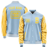 Custom Light Blue Gold Jacket