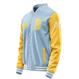 Custom Light Blue Gold Jacket JA080830081818303018