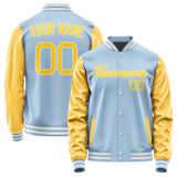 Custom Light Blue Gold Jacket