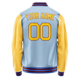 Custom Light Blue Gold Jacket JA0808300915B21530