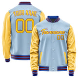 Custom Light Blue Gold Jacket