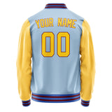 Custom Light Blue Gold Jacket JA0808300915B31530