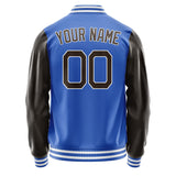 Custom Sky Blue Brown Jacket JA0909010918B21801