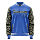 Custom Sky Blue Olive Jacket JA0909020918B21802