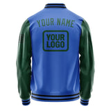 Custom Sky Blue Green Jacket JA090905091717050517