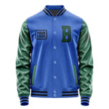 Custom Sky Blue Green Jacket JA090905091717050517