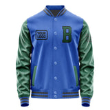 Custom Sky Blue Green Jacket JA090905092017050517