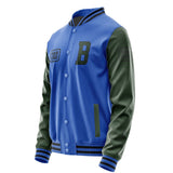 Custom Sky Blue Dark Green Jacket JA090906091717060617