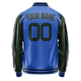 Custom Sky Blue Dark Green Jacket JA0909060917B21706