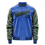 Custom Sky Blue Dark Green Jacket JA0909060917B31706