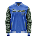 Custom Sky Blue Dark Green Jacket JA0909060918B21806
