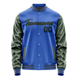 Custom Sky Blue Dark Green Jacket JA0909060920B21706