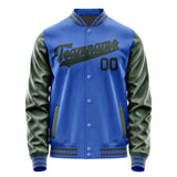 Custom Sky Blue Dark Green Jacket JA0909060920B31706