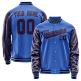 Custom Sky Blue Purple Jacket