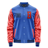 Custom Sky Blue Orange Red Jacket JA090912091717121217