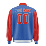 Custom Sky Blue Orange Red Jacket