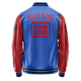 Custom Sky Blue Red Jacket JA090914091717141417