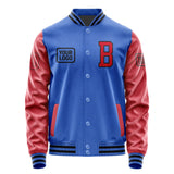 Custom Sky Blue Red Jacket JA090914091717141417