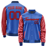 Custom Sky Blue Red Jacket