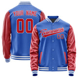 Custom Sky Blue Red Jacket