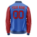 Custom Sky Blue Red Jacket JA0909140918B21814