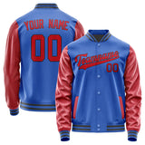 Custom Sky Blue Red Jacket