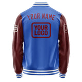 Custom Sky Blue Crimson Red Jacket JA090915091818151518