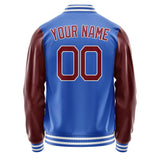 Custom Sky Blue Crimson Red Jacket JA0909150917B21715