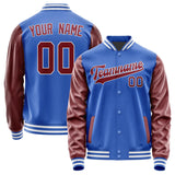 Custom Sky Blue Crimson Red Jacket