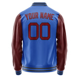 Custom Sky Blue Crimson Red Jacket JA0909150918B21815