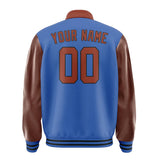 Custom Sky Blue Coral Red Jacket